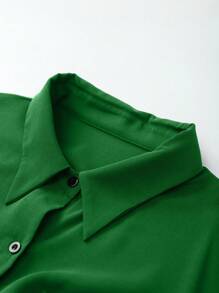 EMERY ROSE Vestido largo de una pieza de unicolor de manga larga para mujer de talla grande, atuendo de Navidad para mujeres