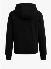 Nike Club Fleech Big - Áo nỉ trùm đầu dài tay cho bé trai - Black/White - Xem 2