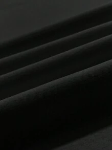 INAWLY Váy túi dây mảnh màu trơn đơn giản, phong cách tối giản, lãng mạn, dành cho nữ, cỡ lớn - màu đen - Xem 5