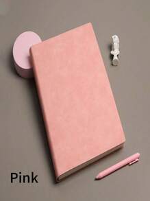 SHEIN A4 Notebook Inside Horizontal Line Book, Postgraduate Entrance Exam Large Code Notepad, Imitation Leather Soft Book Diary, 200 Pages Of Business Office Study Notebook - Multicolor - View 15