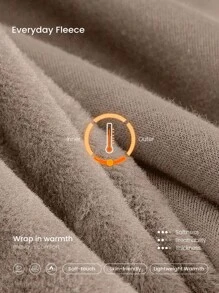 GLOWMODE X Harry Potter Everyday Fleece Lumos Light Spell Soft Warm Lightweight Adjustable Drawstring Relaxed Fit Cropped Hoodie Sweatshirt Daily Casual Wear Fall Winter - Khaki - View 5