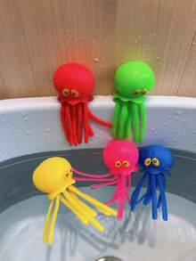 Zazumi 1/2/4PCS Reusable Octopus Shape Water Balls  Water Balloons For Outdoor Games  Summer Pool & Beach Toys For Kids, Adults, Boys & Girls  Fun Backyard, Birthday Party Supplies | Splash Fight, Water Battle, Summer Must-Haves