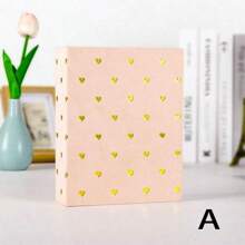 SHEIN (Chứa 100 ảnh mỗi quyển) Album ảnh trái tim dễ thương 4D 6 inch 100 tờ, có 50 trang bên trong, Album trẻ em, Sách lưu niệm cho bé, Quay lại trường, Đồ dùng học tập - Nhiều màu - Xem 5