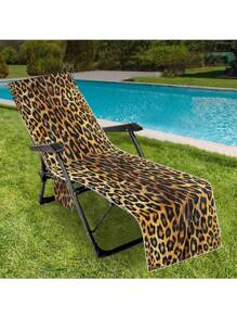 SHEIN 1 Vỏ bọc ghế bãi biển bằng sợi nhỏ họa tiết da báo, Vỏ bọc ghế bãi biển, Túi đeo vai, Vỏ bọc ghế bãi biển thấm hút, Vỏ bọc ghế khách sạn bãi biển, Vườn tắm nắng, Vỏ bọc ghế thư giãn bãi biển - Nhiều màu - Xem 6