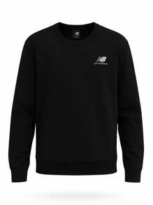 New Balance Uni-Ssentials French Terry Crewneck Sweatshirt - BLACK (001) - Black - View 1