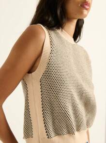 Nöista Ce débardeur tricoté sans manches est parfait pour se superposer avec les tenues de fête et d'automne pour femmes. Idéal pour la rentrée scolaire, les looks inspirés du vintage ou la tenue décontractée chic. À porter sous des blazers ou des cardigans pour un look mignon et douillet en hiver pour les femmes. - Multicolore - Voir 3