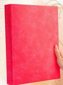 SHEIN A4 Notebook Inside Horizontal Line Book, Postgraduate Entrance Exam Large Code Notepad, Imitation Leather Soft Book Diary, 200 Pages Of Business Office Study Notebook - Multicolor - View 6