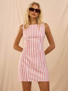 SHEIN Forever 21 Vestido estilo primavera y verano para mujer, ideal para ocasiones románticas, bailes de graduación, formales, cumpleaños, estilo casual de negocios, elegante, estilo occidental, salir, moda, casual, estilo y2k, club, oficina, cóctel, vintage, ajustado, rave, gracioso, elegante, estilo old money, ropa urbana, festival, vacaciones, conciertos de música country, trabajo, modesto, vacaciones de primavera, despedida de soltera, concierto, baddie, básico, a rayas, ajustado, línea A mini