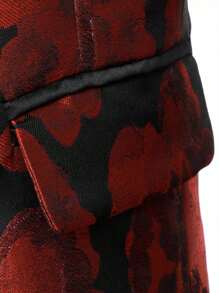 Manfinity AFTRDRK Men's All-Over Print Long Sleeve Suit Jacket, Fashionable & Elegant Performance Blazer, Old Money Style - Red - View 5
