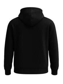 New Balance Essentials Stacked Logo French Terry Hoodie - BLACK (001) - Black - View 4