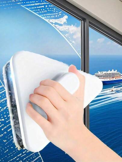 Magnetic Window Cleaning Tool, Double Sided Window Cleaner, Magnetic Window Cleaner For High Rise Buildings, Suitable For Glass Use, Car Glass Cleaning Tool Dual Sided Magnetic Window Cleaner, Single Pane Glass Cleaner For High Rise Buildings