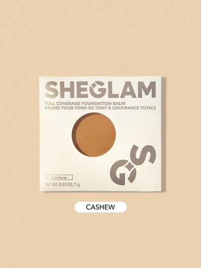 SHEGLAM Full Coverage 高遮瑕粉底膏試用裝-Cashew 品牌美妝化妝品 適合女士與女孩