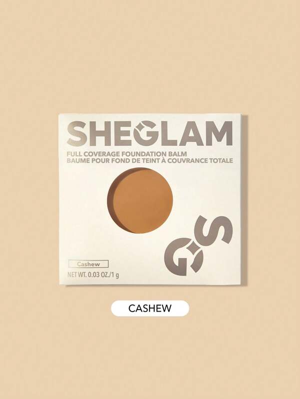 SHEGLAM 全遮瑕粉底霜樣品-腰果持久無瑕保濕粉底控油色彩校正遮瑕膏無毛孔遮瑕不油膩不結塊更光滑的乳霜粉底粉底 品牌 美容 化妝 化妝品 適合女性與女孩 完美搭配冬季春季 Y2K 時尚 流行 生日禮物 假期 派對準備就緒 最佳顏色