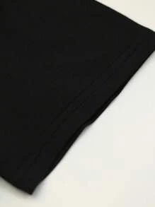 EMERY ROSE Camiseta de manga corta con estampado de bruja con sombrero de mago de Oz, de moda casual, adecuada para primavera y verano, talla grande para mujer, cuello redondo - Negro - Ver 4