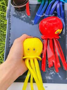 Zazumi 1/2/4PCS Reusable Octopus Shape Water Balls  Water Balloons For Outdoor Games  Summer Pool & Beach Toys For Kids, Adults, Boys & Girls  Fun Backyard, Birthday Party Supplies | Splash Fight, Water Battle, Summer Must-Haves