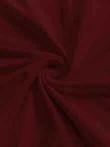 INAWLY Plus Size T-Shirt, Crop Top For Plus Size Women, Fashionable Spring Tops - Burgundy - View 5