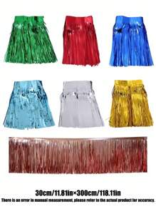 1PC Backdrop Hanging Rain String Curtain Decor Tassel Garland Banner For Weddings Birthdays And OtherCelebrations Festival Celebration Decorations - Multicolor - View 3