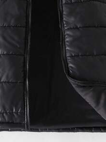 Abrigo acolchado sin mangas acolchado para niños adolescentes, invierno - Negro - Ver 5