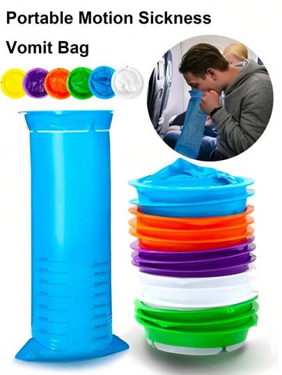 SHEIN 20/10/5 sacs à vomir portables étanches - sacs de mal des transports confortables, sacs à vomir jetables pour hôpital et école, sacs de mal des transports confortables, convient pour les nausées matinales, les vomissements en voiture