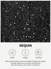 EMERY ROSE Áo khoác cardigan dáng rộng màu trơn hở phía trước hở kim sa cỡ lớn cho mùa xuân và mùa thu, quần áo nữ mùa thu - màu đen - Xem 3