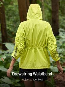 In My Nature 女式抽绳连帽户外软壳夹克 女式户外连帽拉链夹克 休闲夹克 前拉链连帽户外夹克 户外风衣夹克 户外休闲夹克，颜色：荧光黄，亮黄色夹克，户外徒步夹克，女式休闲夹克，女式跑步夹克，女式徒步防晒夹克，运动夹克，秋季外套，保暖夹克，户外徒步夹克，透气夹克，多功能夹克，户外徒步夹克 带口袋外套，厚夹克 保暖，软壳夹克 保暖厚款保暖夹克 荧光黄夹克 - 黃色 - 查看 6