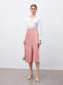 BizChic Chân váy chữ A màu hồng cho nữ, hiện đại, thanh lịch, phù hợp cho công sở, đi làm hàng ngày, mang phong cách lãng mạn thập niên 90, thích hợp cho Giáng sinh, Năm mới, Ngày Valentine, Tiệc tùng, Bãi biển, Lễ tốt nghiệp, Thời trang, Lễ hội, Kỳ nghỉ, Khách dự đám cưới, Hẹn hò, Tiệc tùng, Buổi hòa nhạc, Bữa ăn sáng muộn, Sân bay và nhiều dịp khác. - Hồng - Xem 4