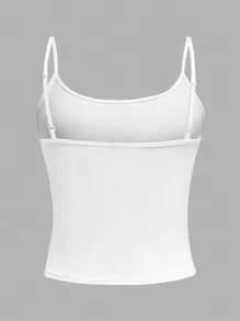 SHEIN EZwear Set de 4 piezas de camisetas cortas casuales para mujer, versátil para uso diario
