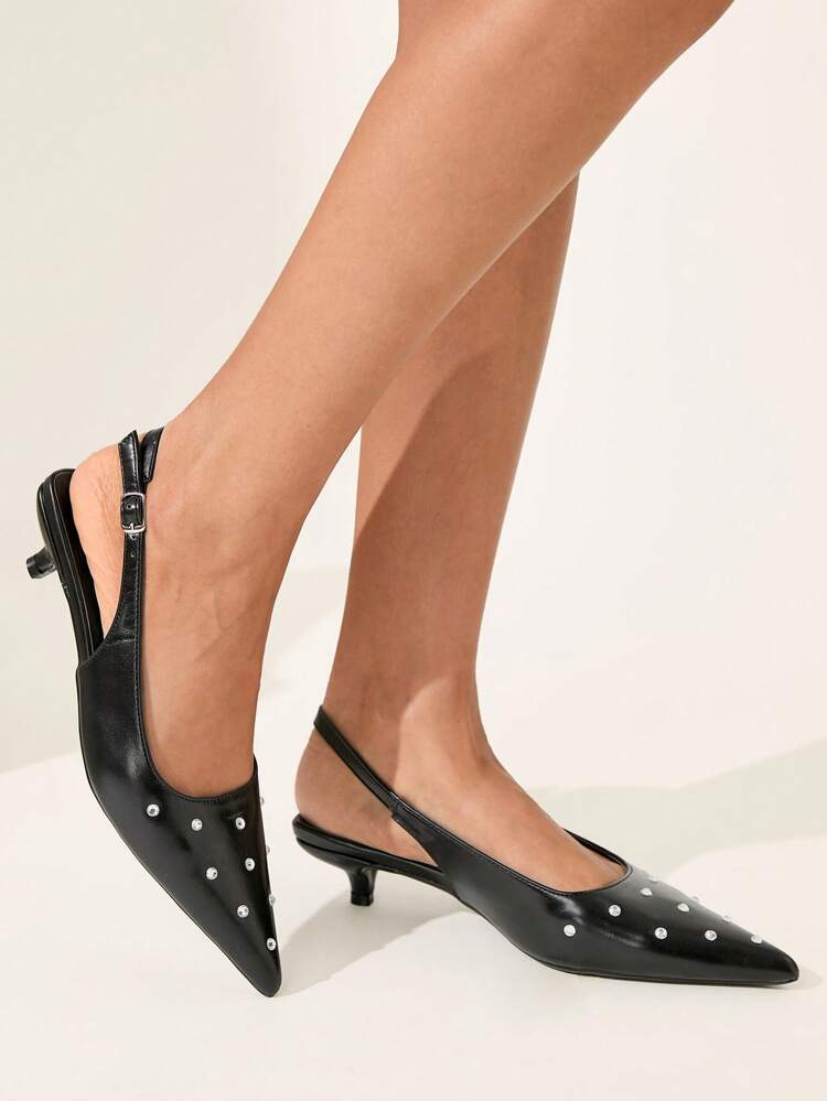 CUCCOO CHICEST Tacones altos de punta con estampado de leopardo y correa trasera, tacones de aguja cerrados y sexy para mujeres