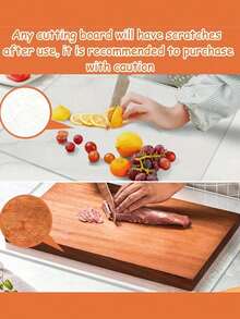 قطعة واحدة من لوح التقطيع الشفاف المقاوم للانزلاق من الأكريليك، مناسب للمطبخ والمنزل والمطعم وحماية السطح، لتقطيع الفواكه والخضروات، مستلزمات المطبخ، ضروريات الشقة، هدية عيد الأم - متعدد الألوان - مشاهدة 5