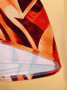 INAWLY 女式性感全印花低胸露背紧身迷你连衣裙，夏季海滩休闲装 - 彩色 - 查看 3