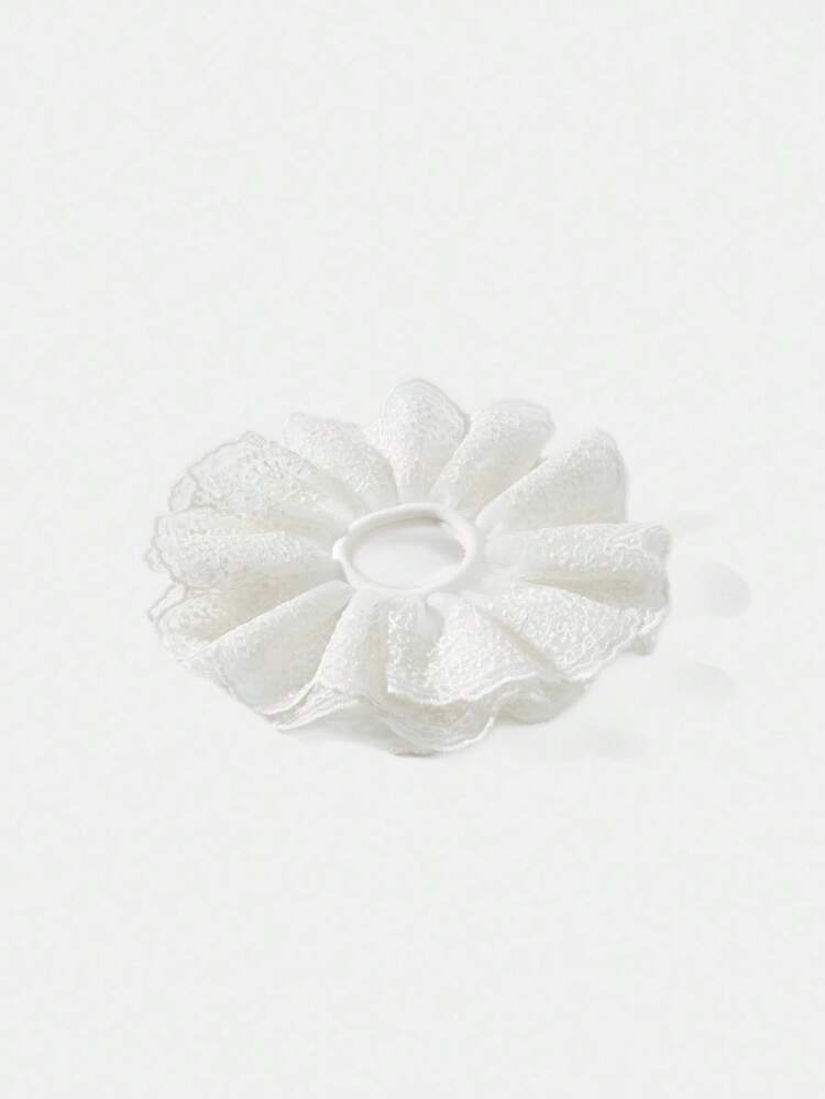 1PC FRENCH LACE NET MESH SCRUNCHIE
