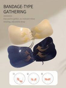 SHEIN 2 件装女士女神拉拉杯文胸贴，透气舒适 - 彩色 - 查看 3