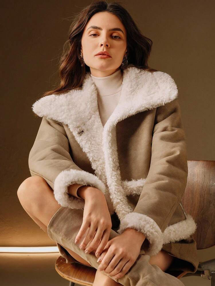 Chaqueta de mujer con forro térmico sintético de moda, otoño/invierno