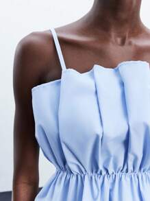 Maija 2025 优雅简约无袖短款上衣，适合毕业、返校、正式活动、商务休闲、户外穿着，可爱的衬衫