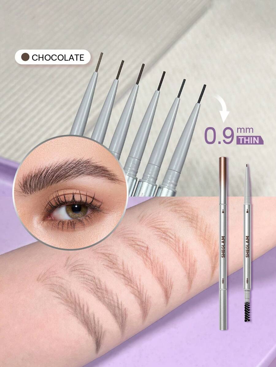 SHEGLAM Ultra Slim 眉筆-Chocolate 品牌 美容 化妝 化妝品 適合女性與女孩 完美搭配冬季 Y2K 時尚 流行 生日禮物 假期 派對準備就緒 最佳顏色 - Chocolate - 查看 1
