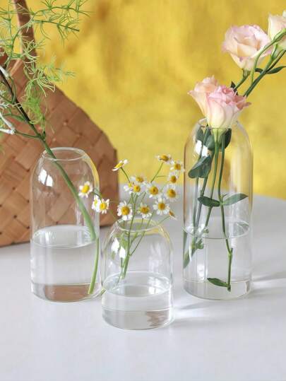 Glass Vases Flowers Tall Clear Centerpieces Wedding ations Diameters Hurricane Floating le Holder Moderne mal Dinners Home view 7