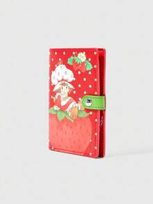 Strawberry Shortcake | ROMWE 红色波点卡通图案时尚便携大容量可爱护照夹