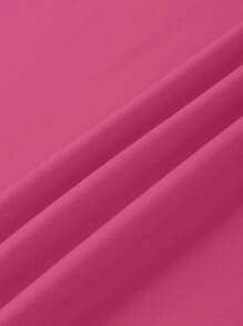 EMERY ROSE Women Casual Short Sleeve T-Shirt With Slogan And Letter Print LOS ANGELES Graphic Tees Women Tops - Hot Pink - View 3