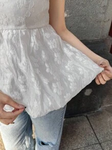 FRIFUL 女士吊带背心、夏季服装、领带、演唱会 - 白色 - 查看 6