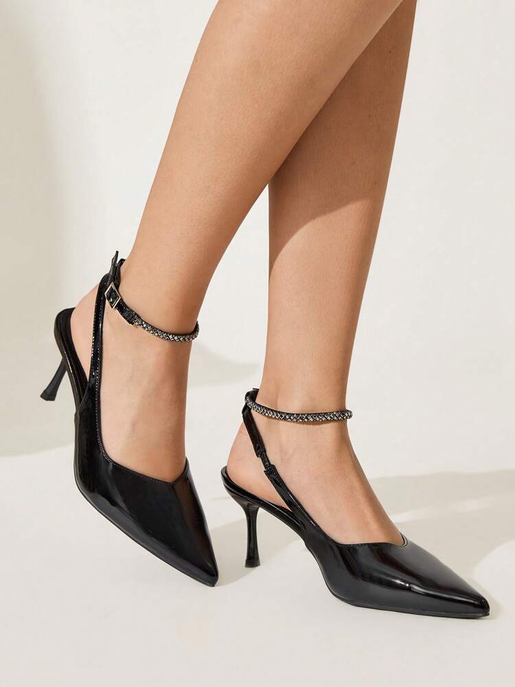 CUCCOO CHICEST Women's Fashionable Silver Elegant Pointed Toe Stilettos