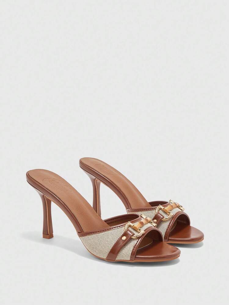 CUCCOO BIZCHIC Women's Fashionable Elegant Commuter High Heel Sandals For Christmas Spring Shoes Summer Shoes