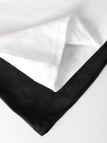 SHEIN 2pcs Boys Casual Crew Neck Long Sleeve T-Shirts, Black And White, Multi-Purpose Inner/Outer Wear, Spring, Autumn, Winter Fall - Black and White - View 6