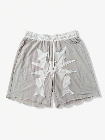 Street Life Men's Summer Fashion Contrast Color Patch Shorts