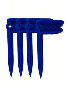 SHEIN 4 件装防风沙滩浴巾夹塑料安全紧固件可调节夹子适用于露营垫野餐毯衣柜收纳整理器便携式配件 - 彩色 - 查看 9