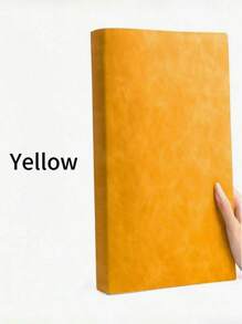 SHEIN A4 Notebook Inside Horizontal Line Book, Postgraduate Entrance Exam Large Code Notepad, Imitation Leather Soft Book Diary, 200 Pages Of Business Office Study Notebook - Multicolor - View 17