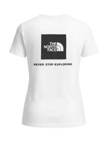 The North Face W SS BOX NSE SLIM TEE - Black and White - View 2