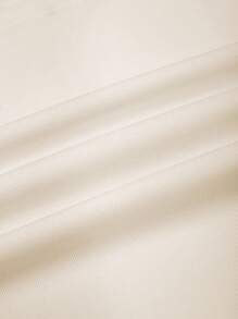 女式休闲日常宽松刺绣马匹图案无袖上衣，白色 - 杏色 - 查看 4