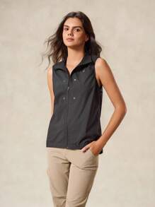 OutZeal 防水防风 3L 高科技面料二合一雨衣风衣背心城市骑行户外夹克 - 黑色 - 查看 10