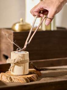 Cirelle 1 pieza Cortador de mecha de acero inoxidable color oro rosa - Pinzas para mecha, Recortador de mecha, Cubierta para vela para el hogar, spa, aromaterapia, regalo y cuidado de velas | Vela, Velas, Suministros para hacer velas, Kit para hacer velas, Vela, Apagavelas, Recortador de mecha, Recortador de mecha de vela, Recortador de vela