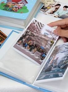 SHEIN 1本6英寸大容量相册。情侣生日礼物，家庭聚会回忆收藏神器，毕业季狂欢礼物。6英寸活页青春相册。仅限婚礼回邮 - 彩色 - 查看 4